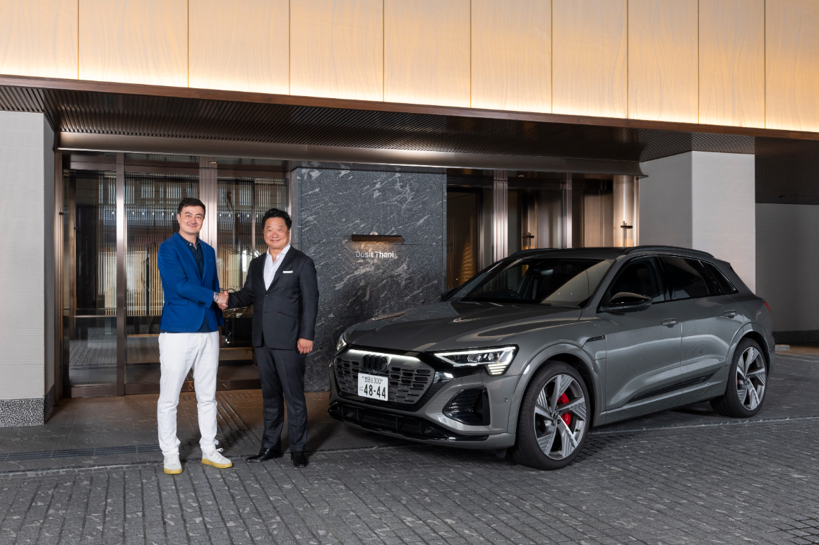 アウディ、デュシタニ京都とのコラボレーションの継続を発表 ホテル専用車両をAudi Q8 e-tronにアップデートし、ラグジュアリーでサステナブルなホテル体験を実現