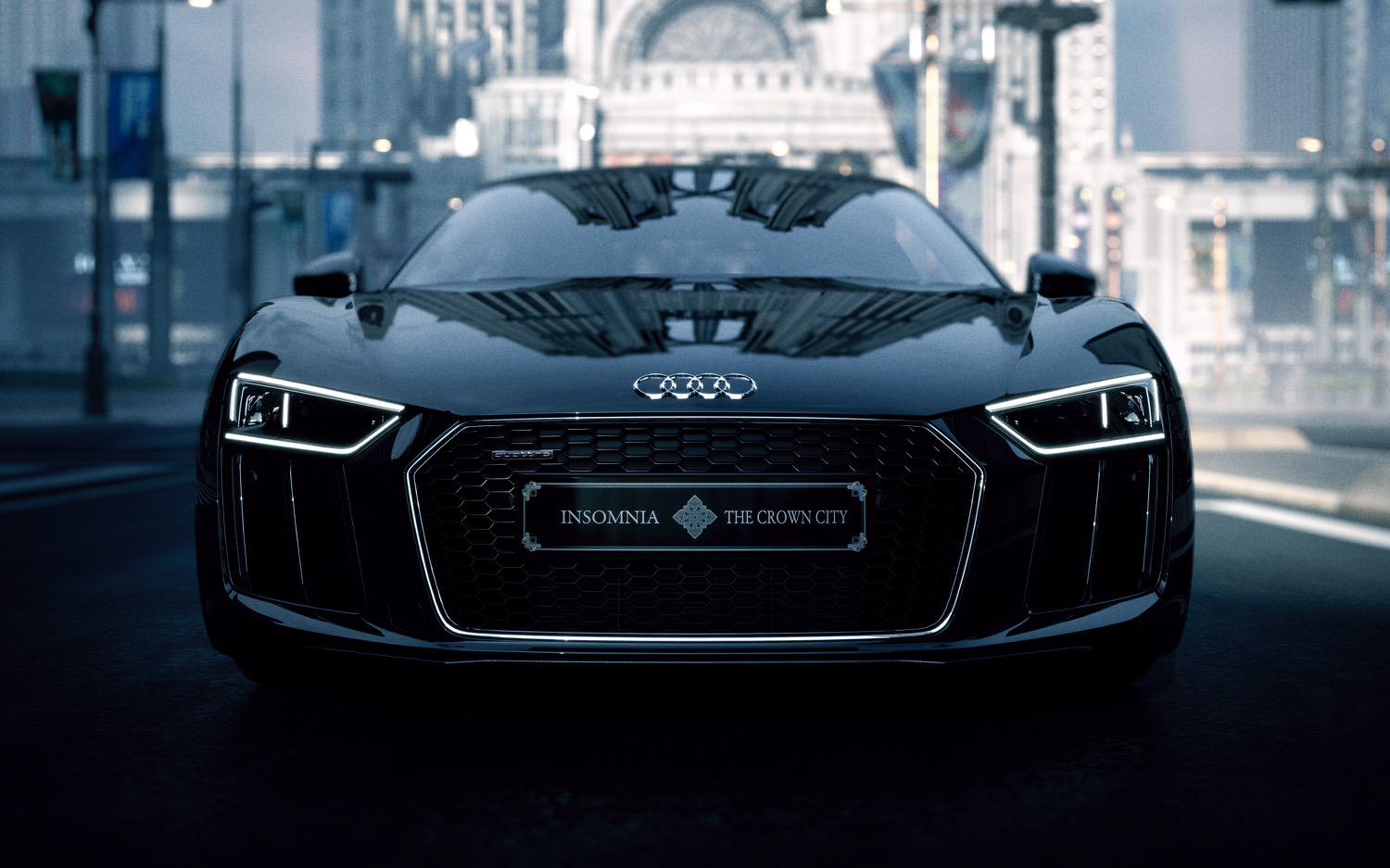 Kings Glaive Final Fantasy Xvに登場する新型 Audi R8 The Audi R8 Star Of Lucis の一台限定販売が決定 Audi Japan Press Center アウディ