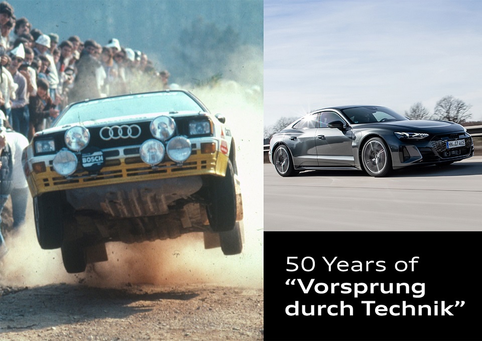 50周年を迎えた「Vorsprung durch Technik（技術による先進）」（ドイツ本国発表資料）