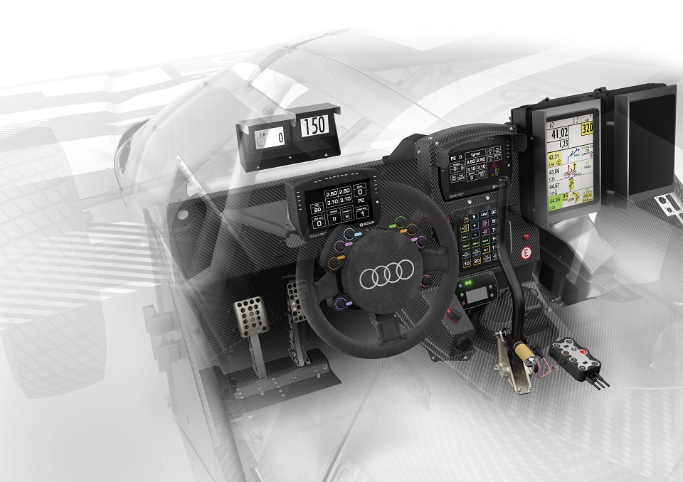 砂漠のハイテク コントロールセンター：ダカールラリーに参戦する、Audi RS Q e-tronのコックピット（ドイツ本国発表資料）