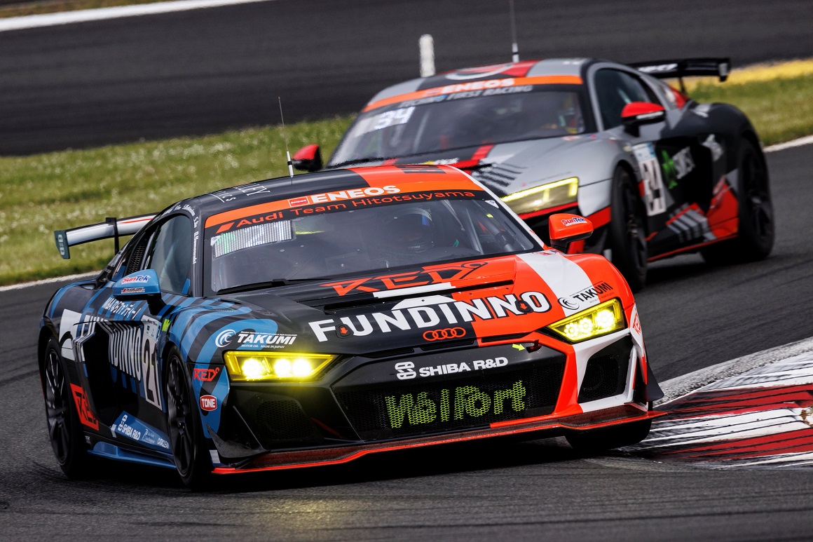 Audi R8 LMS、富士SUPER TEC 24時間レースでクラス2位表彰台