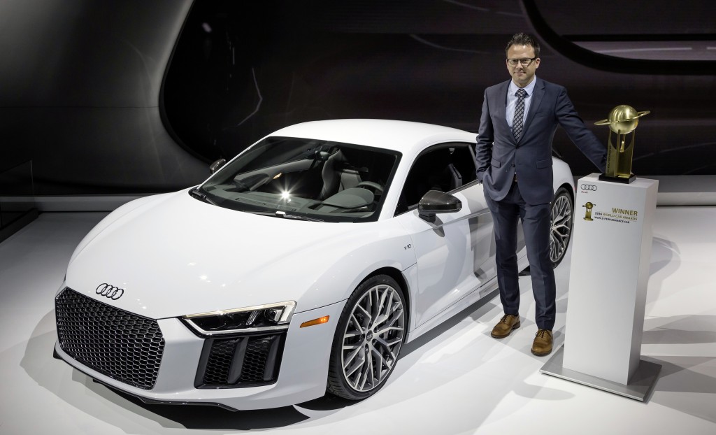 Audi R8が「2016ワールドパフォーマンスカー」に選出